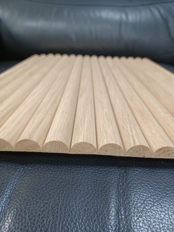 Flexible Half-Round Wood Paneling for wall & pole covering